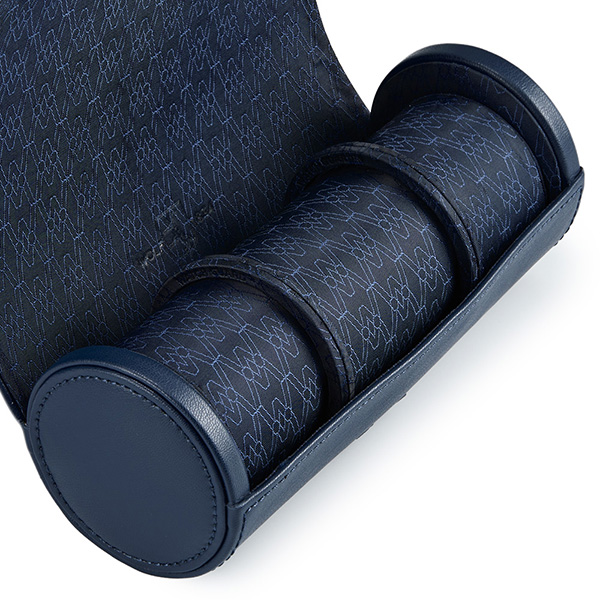 Wolf Midnight Blue Earth Triple Watch Roll